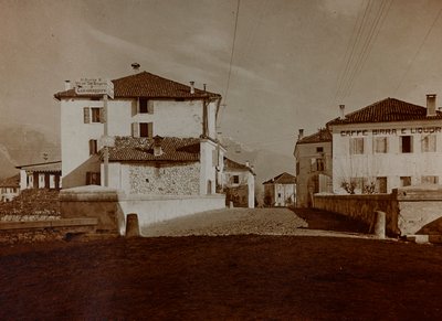 Album "Meine weltkriegs - Erinnerungen South-West Front (Carinthie, Italie, Tyrol du Sud) 31/03/1915-12/11/1918 - Josef Zohles Wien": vue de Chiusaforte - Josef Zohles