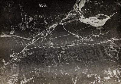 Album "Meine weltkriegs - Erinnerungen South-West Front (Carinthia, Italie, South Tyrol) 31/03/1915-12/11/1918 - Josef Zohles Wien": vue aérienne de la ville italienne - Josef Zohles