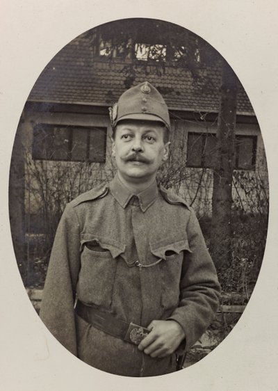 Album "Meine weltkriegs - Erinnerungen South-West Front (Carinthia, Italie, South Tyrol) 31/03/1915-12/11/1918 - Josef Zohles Wien": portrait de soldat - Josef Zohles