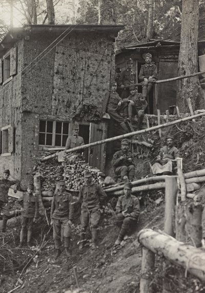 Album "Meine weltkriegs - Erinnerungen South-West Front (Carinthia, Italie, South Tyrol) 31/03/1915-12/11/1918 - Josef Zohles Wien": camp militaire - Josef Zohles