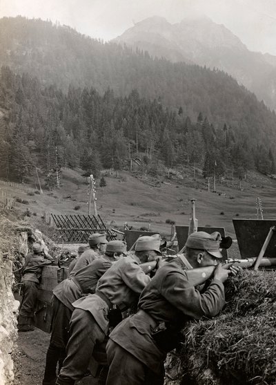 Soldats dans les tranchées - Josef Zohles