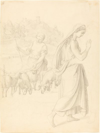 La rencontre de Jacob et Rachel - Josef von Führich