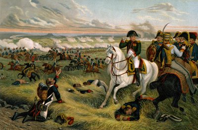 Histoire. France. Premier Empire français. Napoléon Ier à la bataille de Wagram - Joseph Louis Hippolyte (after) Bellange