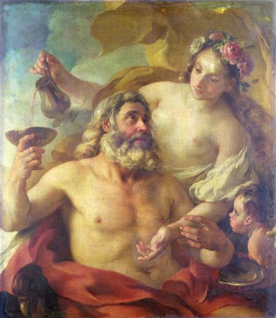 Jupiter, Hébé et Cupidon - Joseph-Marie the Elder Vien