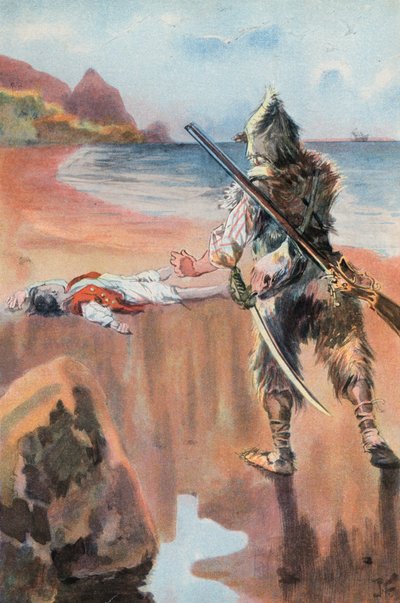 Robinson Crusoé : Je trouve un garçon noyé - Joseph (after) Finnemore