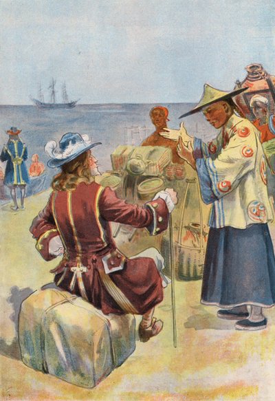 Robinson Crusoé : Commerce avec des marchands chinois - Joseph (after) Finnemore