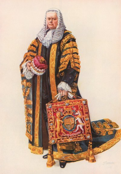 Le Lord Chancelier dans ses Habits de Couronnement - Joseph (after) Finnemore