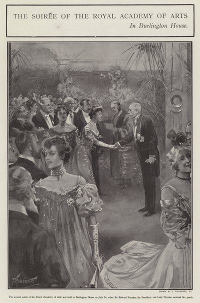 La soirée de la Royal Academy of Arts à Burlington House, Londres - Joseph (after) Finnemore