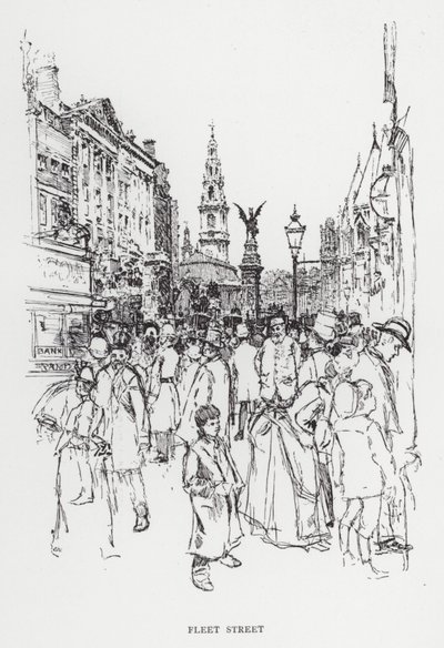 Fleet Street - Joseph (after) Pennell