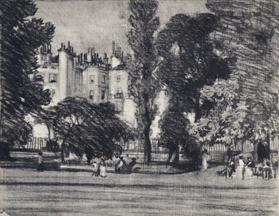 Park Lane, depuis le parc - Joseph (after) Pennell