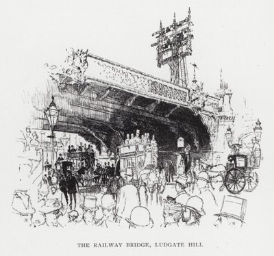 Le pont ferroviaire, Ludgate Hill - Joseph (after) Pennell