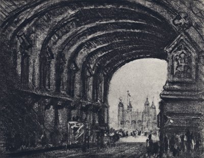 La Tour, depuis le Tower Bridge - Joseph (after) Pennell