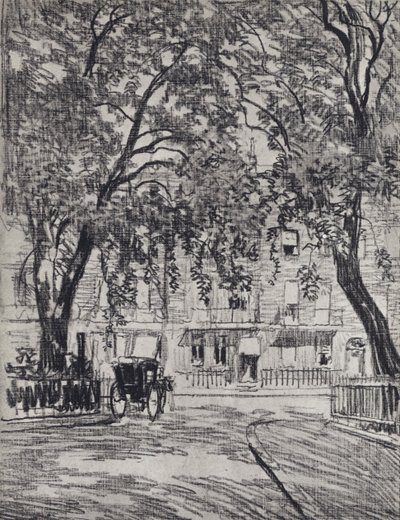 Woburn Square - Joseph (after) Pennell