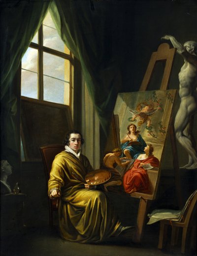 Autoportrait dans son atelier, 1808-1810 - Joseph Abel