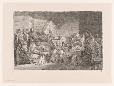 Socrate dicte son testament - Joseph Abel
