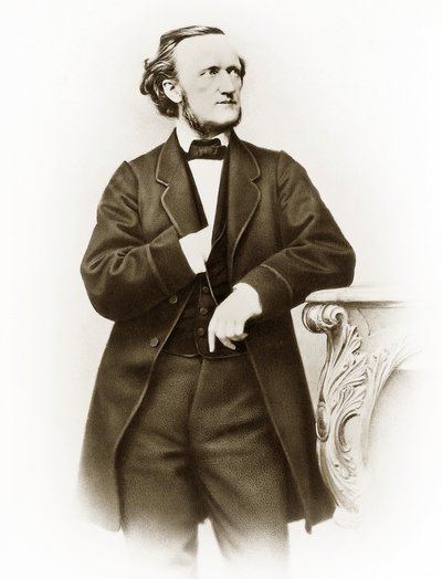 Portrait de Richard Wagner (1813-1883), compositeur allemand photo de Joseph Albert (1825-1886) - Joseph Albert