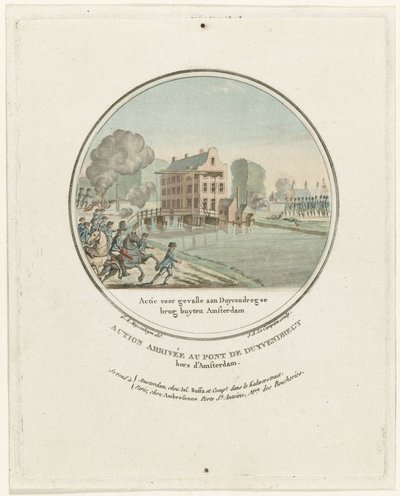 Attaque au pont de Duivendrecht, 1787 - Joseph Alexandre Le Campion