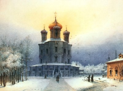 Monastère Donskoï, années 1850 - Joseph Andreas Weiss