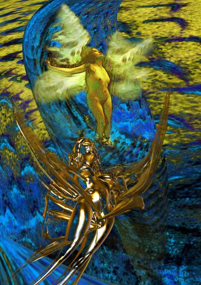 Deux anges - Joseph Angilella Auquier
