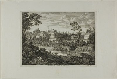 Ruines du palais des Césars, planche 18 de Die Römische Ansichten - Joseph Anton Koch