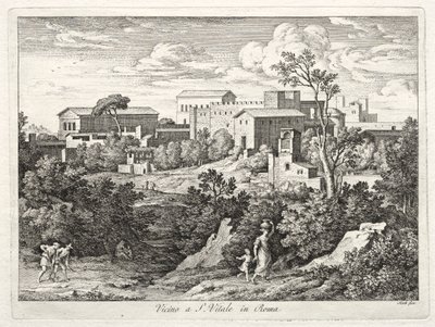Vue de San Vitale, Rome - Joseph Anton Koch
