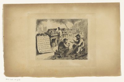 Libraires pendant le déjeuner - Joseph Apoux