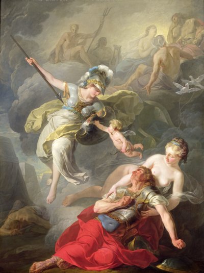 Bataille entre Minerve et Mars, 1771 - Joseph Benoît Suvée