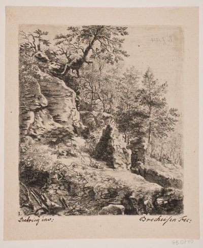 Paysage rocheux - Joseph Brecheisen