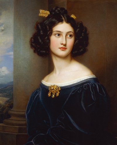 Portrait de Nanette Kaula (1812 - 1876) - Joseph Carl Stieler