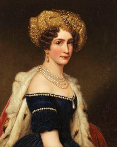 Princesse Augusta de Bavière (1788-1851), Duchesse de Leuchtenberg, vers 1825 - Joseph Carl Stieler