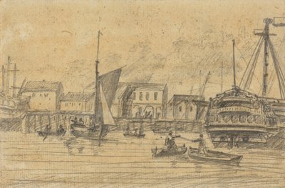Scène de port - Joseph Cartwright
