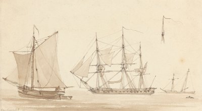 Goélette, corvette et bateau de pêche - Joseph Cartwright