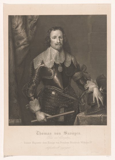 Portrait de Francesco Tommaso de Savoie, prince de Carignan - Joseph Caspar
