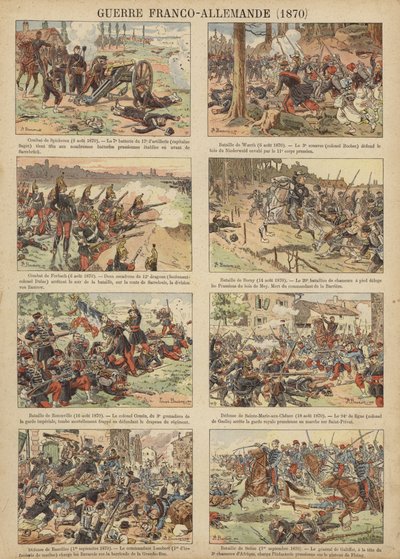 Batailles de la guerre franco-prussienne - Joseph Charles (after) Beuzon