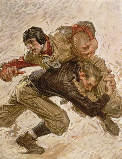 Joueurs de football - Joseph Christian Leyendecker