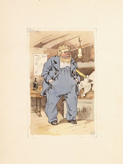 Capitaine Jack Bunsby, de Dombey et Fils (1848) - Joseph Clayton  Clarke