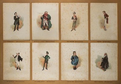Huit personnages dickensiens - Joseph Clayton  Clarke