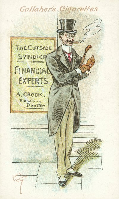 Les adeptes du tabac No 33 (lithographie en couleur) - Joseph Clayton (1856 1937) Clarke