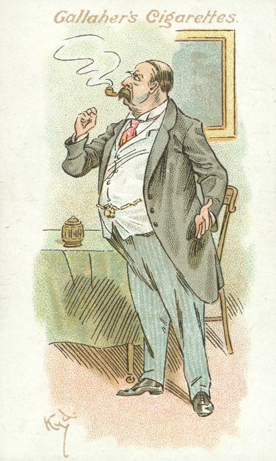 Les adeptes du tabac No 46 (lithographie en couleur) - Joseph Clayton (1856 1937) Clarke