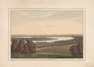 Battersea, Chelsea et Londres depuis la Villa de M. Rucker - Joseph Constantine Stadler