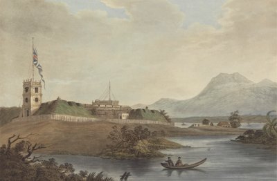 Fort Marlborough, Benkulen, Sumatra, 1799 - Joseph Constantine Stadler