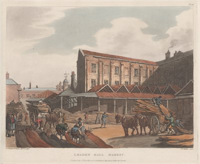 Leaden Hall Market, 1er janvier 1809 - Joseph Constantine Stadler