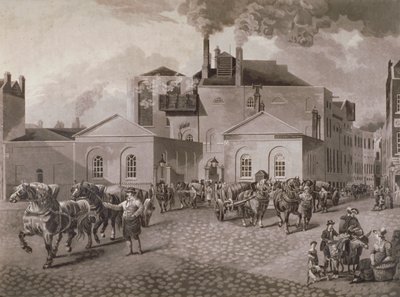 Brasserie Meux, Tottenham Court Road, Londres, vers 1830 - Joseph Constantine Stadler
