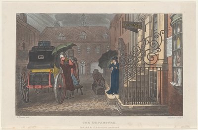 Le Départ, de Poetical Sketches of Scarborough, 1813 - Joseph Constantine Stadler