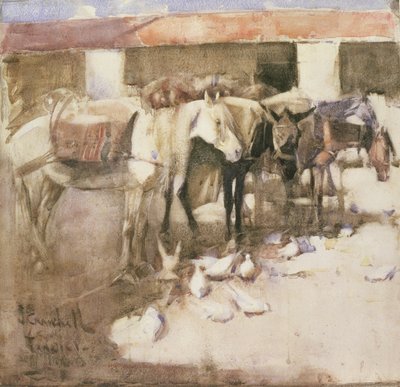 Un sangar au Maroc, 1888 - Joseph Crawhall