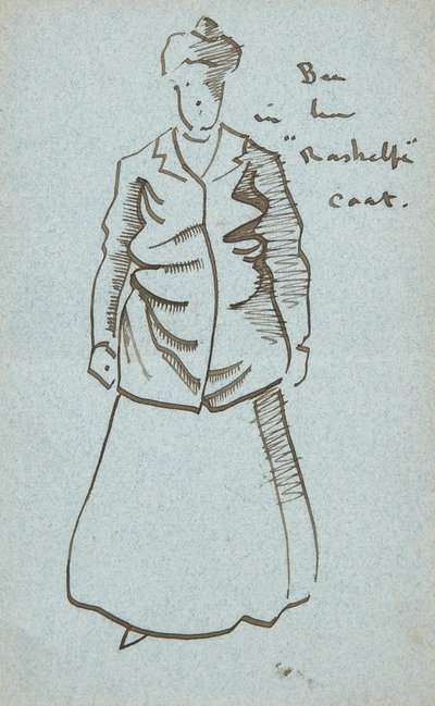 Tante Bee dans son manteau Rashelfe - Joseph Crawhall