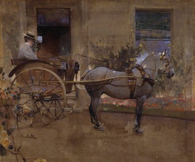 La charrette de la gouvernante - Joseph Crawhall