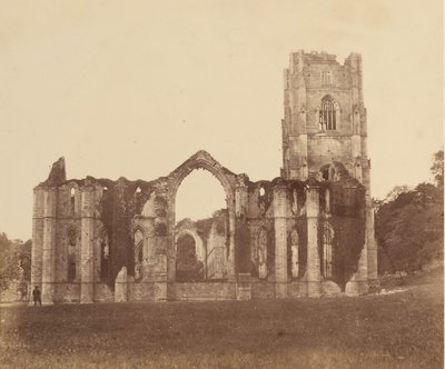 Abbaye de Fountains. La Chapelle des Neuf Autels, Extérieur - Joseph Cundall