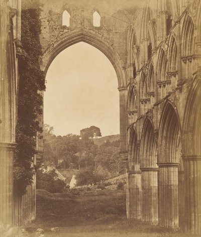 Abbaye de Rievaulx. Intérieur du chœur, années 1850 - Joseph Cundall
