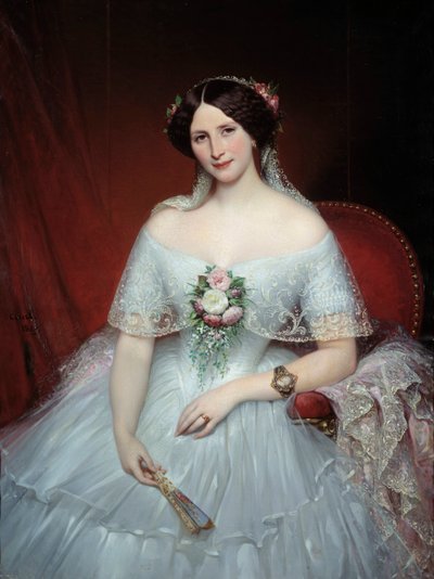 Portrait de Madame Pouchet, épouse du docteur Archimède Pouchet - Joseph Desire Court